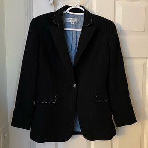 Tahari Arthur S. Levine Pinstripe Stitched Blazer Size 4